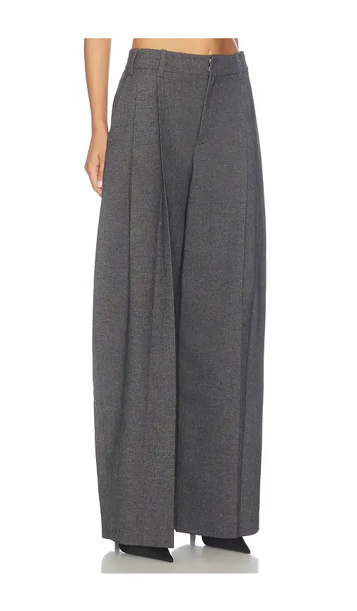 Alexander Wang Mid-Rise Tailored Pant with Hard Crease | Thumbnail 2 Alexander Wang Mid-Rise Tailored Pant with Hard Crease | Thumbnail 2