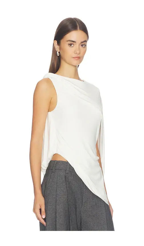 Alexander Wang Asymmetric Draped Twisted Top | Thumbnail 2