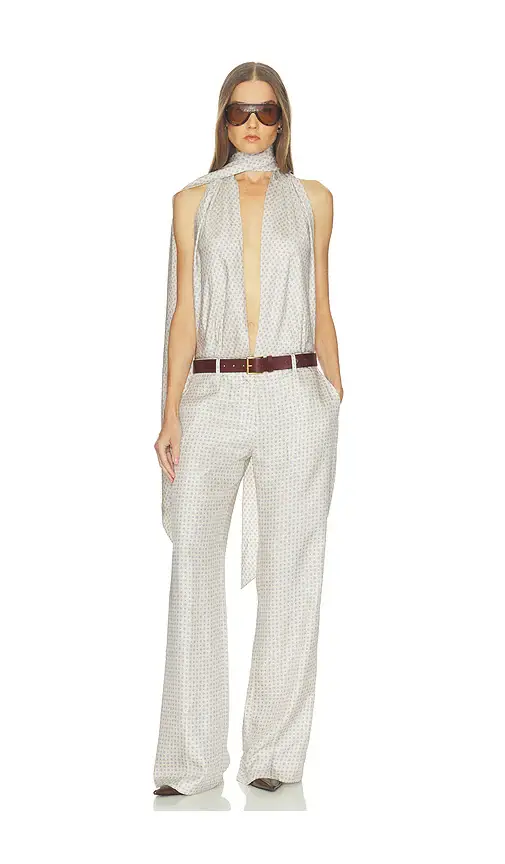 Helsa Scarf Halter Jumpsuit | Thumbnail 2