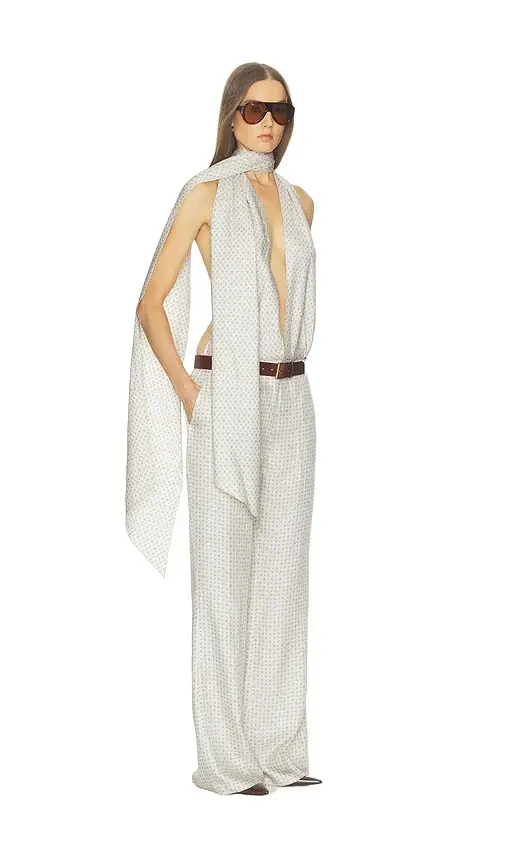 Scarf Halter Jumpsuit Scarf Halter Jumpsuit