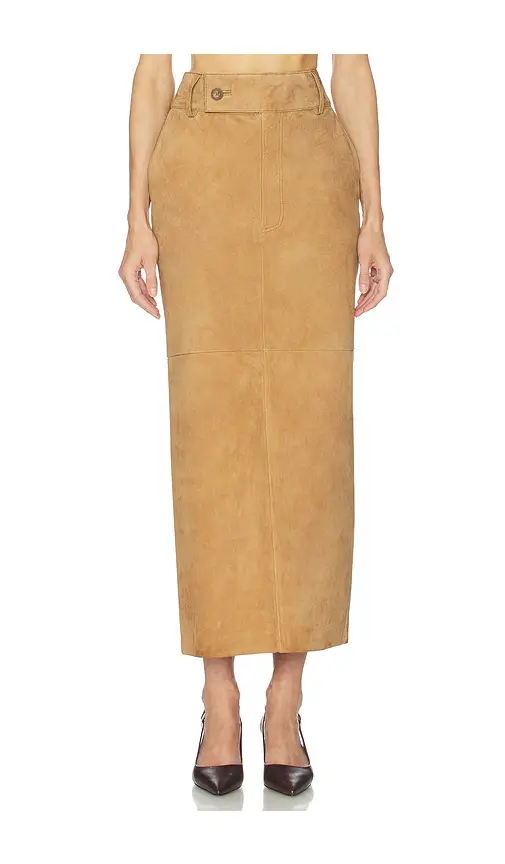 Helsa Suede Column Skirt | Thumbnail 2 Helsa Suede Column Skirt | Thumbnail 2