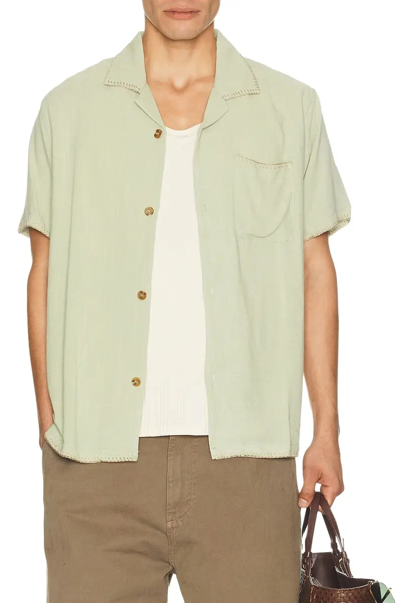 Rhythm Linen Whip Stitch Shirt