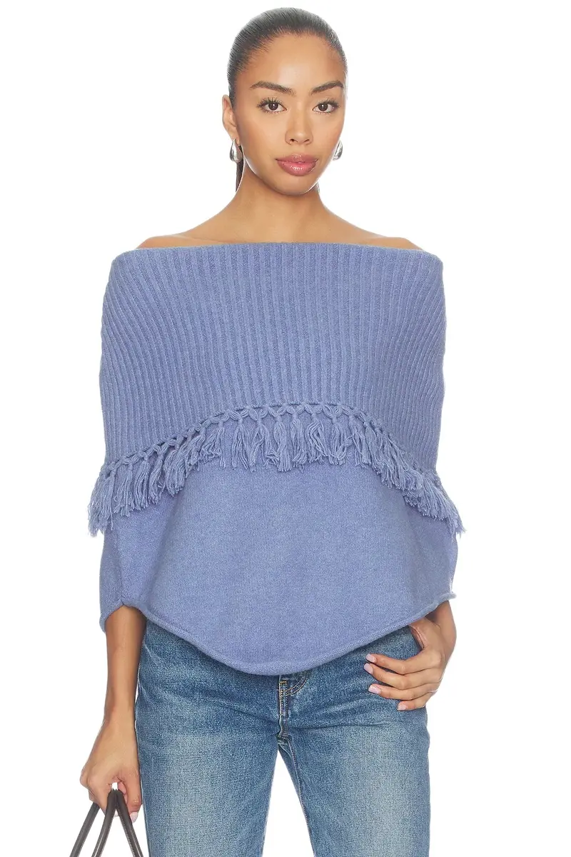 Frankies Bikinis Benny Knit Poncho