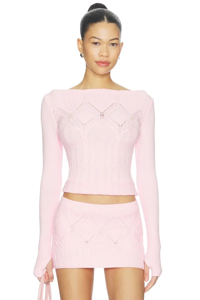 Frankies Bikinis Cyprus Cloud Knit Sweater