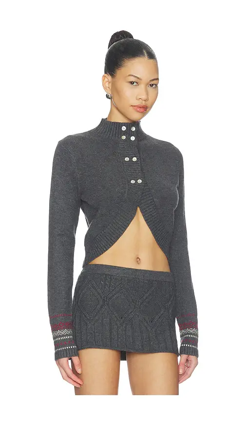 Frankies Bikinis Mabel Cloud Knit Sweater | Thumbnail 2 Frankies Bikinis Mabel Cloud Knit Sweater | Thumbnail 2