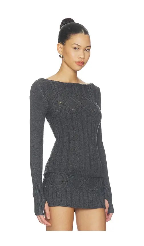 Frankies Bikinis Cyprus Cloud Knit Sweater | Thumbnail 2 Frankies Bikinis Cyprus Cloud Knit Sweater | Thumbnail 2