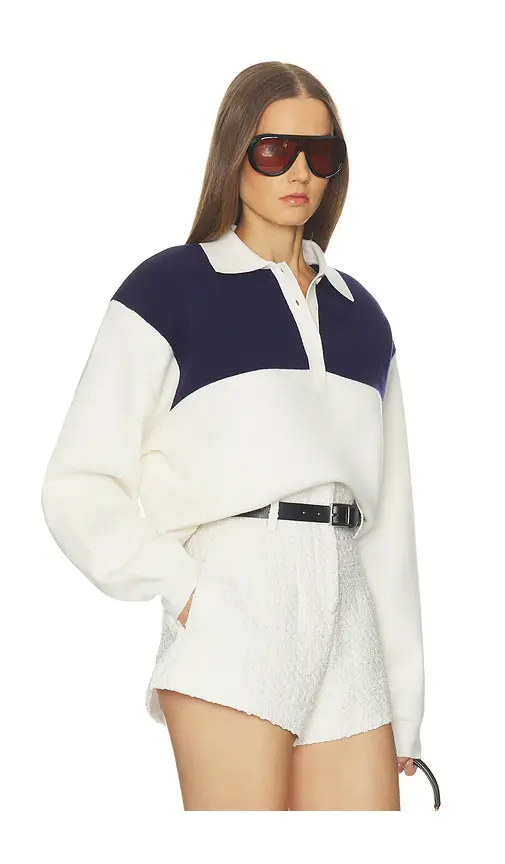Helsa Sindy Color Block Knit Polo | Thumbnail 2 Helsa Sindy Color Block Knit Polo | Thumbnail 2