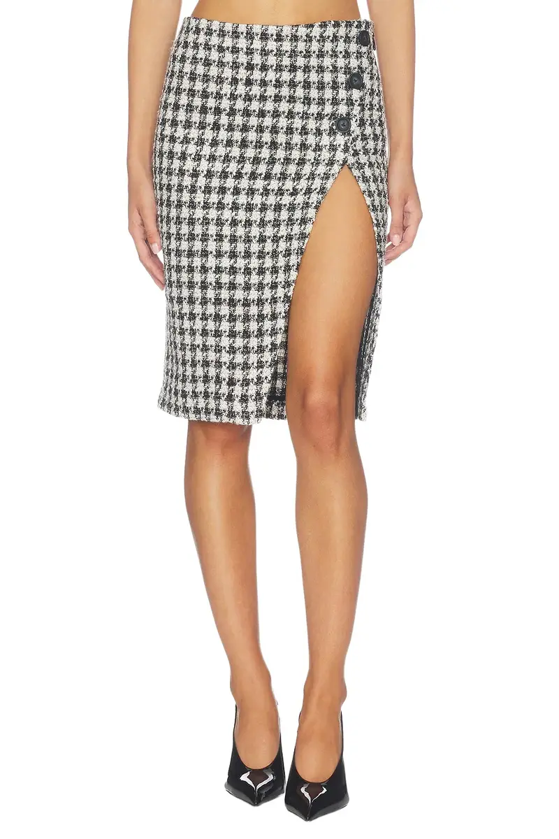 Rachelle Tweed Midi Skirt