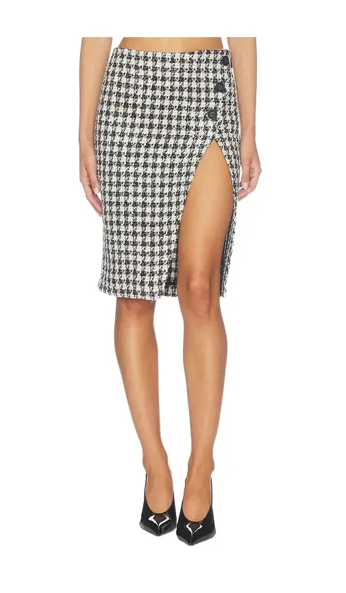 Rachelle Tweed Midi Skirt