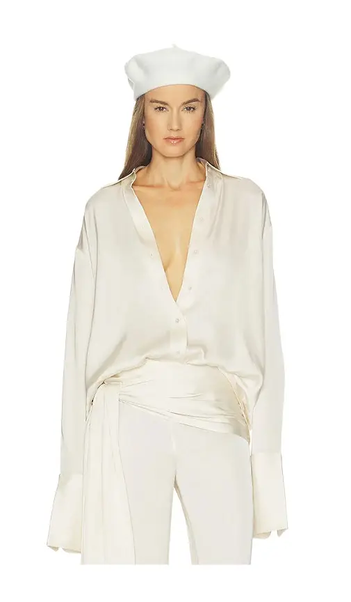 The Relaxed Satin Shirt