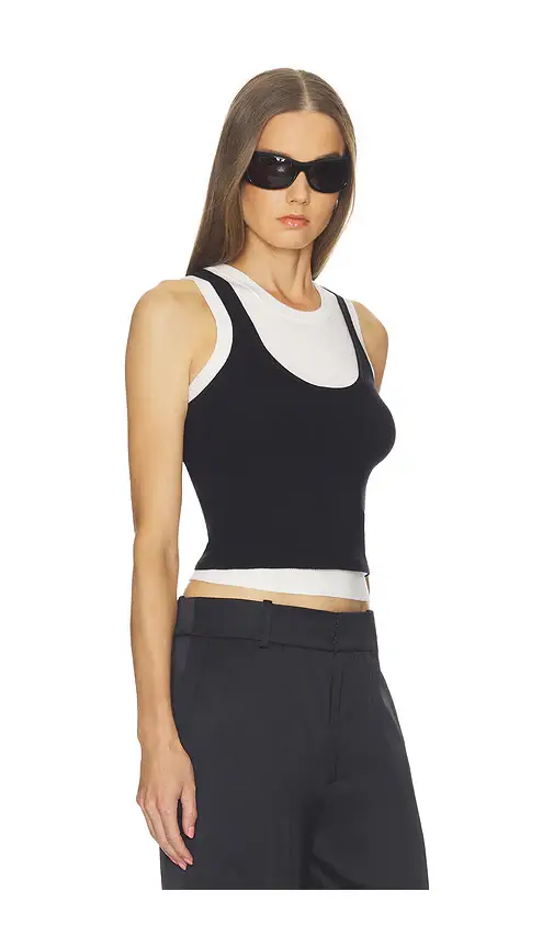 Helsa Tai Layered Knit Tank | Thumbnail 2