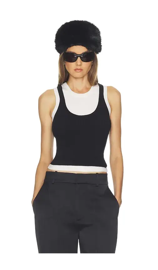 Tai Layered Knit Tank Tai Layered Knit Tank