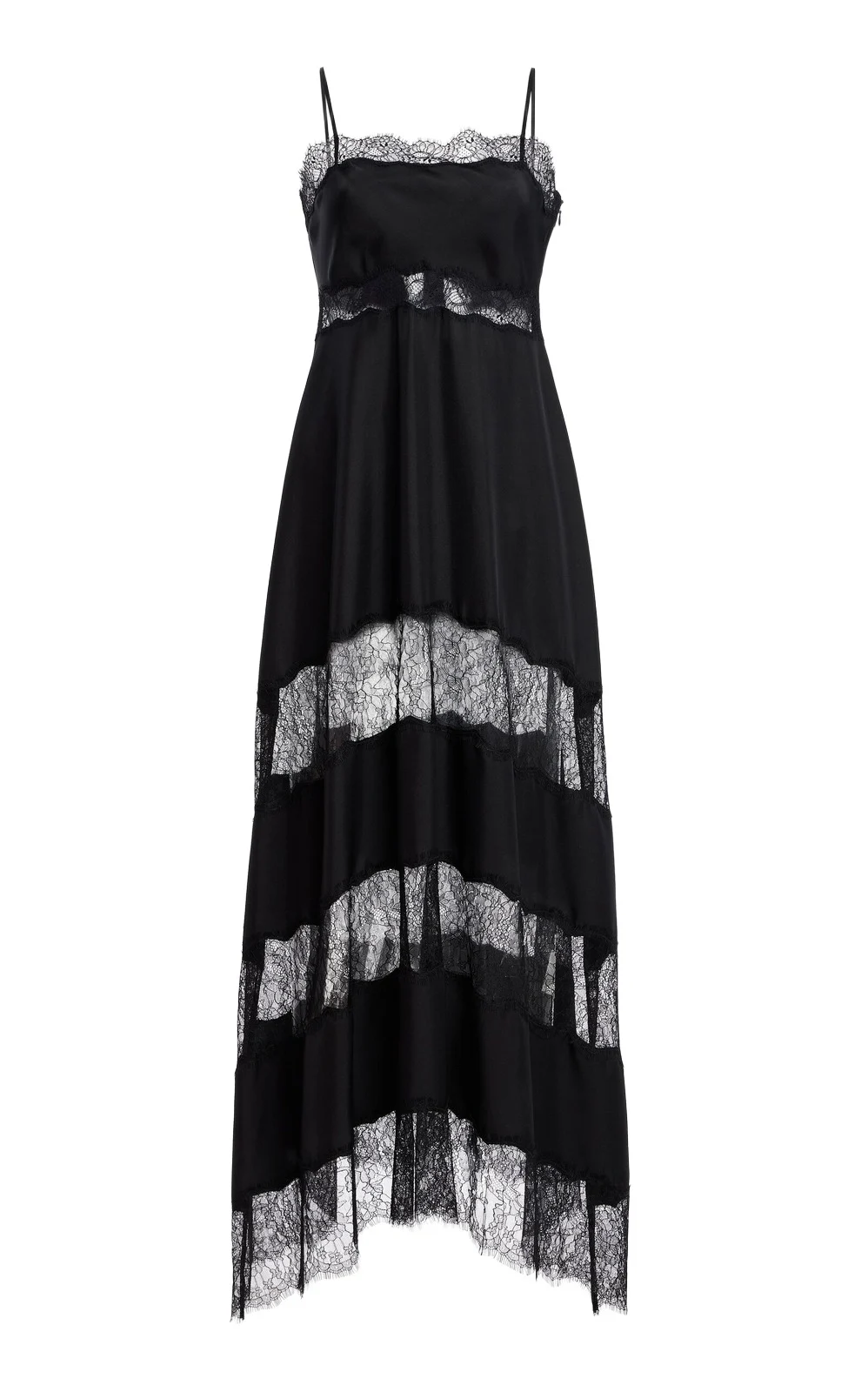 Ulla Johnson Coco Lace-Trimmed Silk Maxi Dress