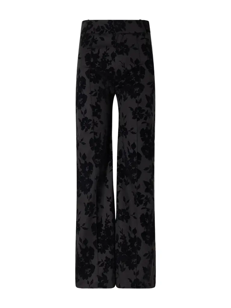 DESTREE Yoshitomo flocked straight-leg pants