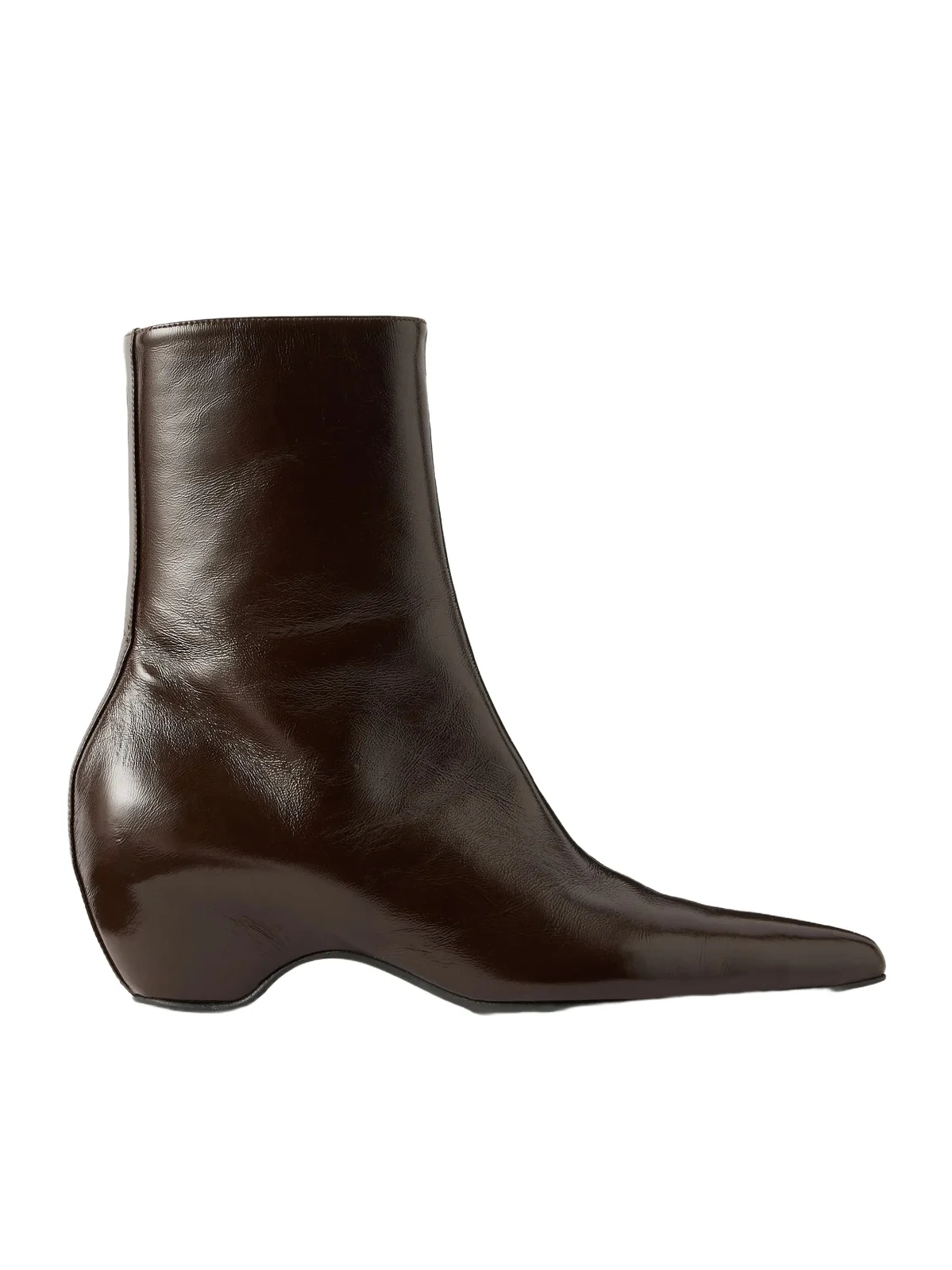 Khaite Sybil leather ankle boots
