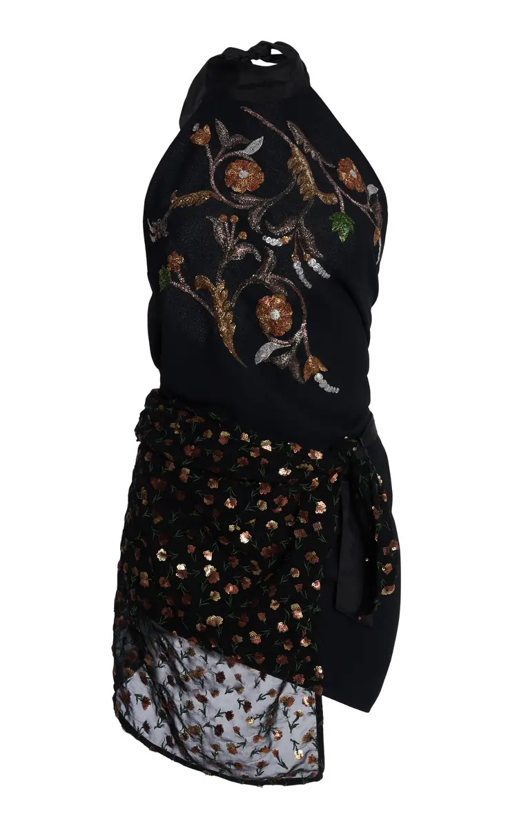 Dries Van Noten Carfys Embellished Wrapped Top | Thumbnail 2