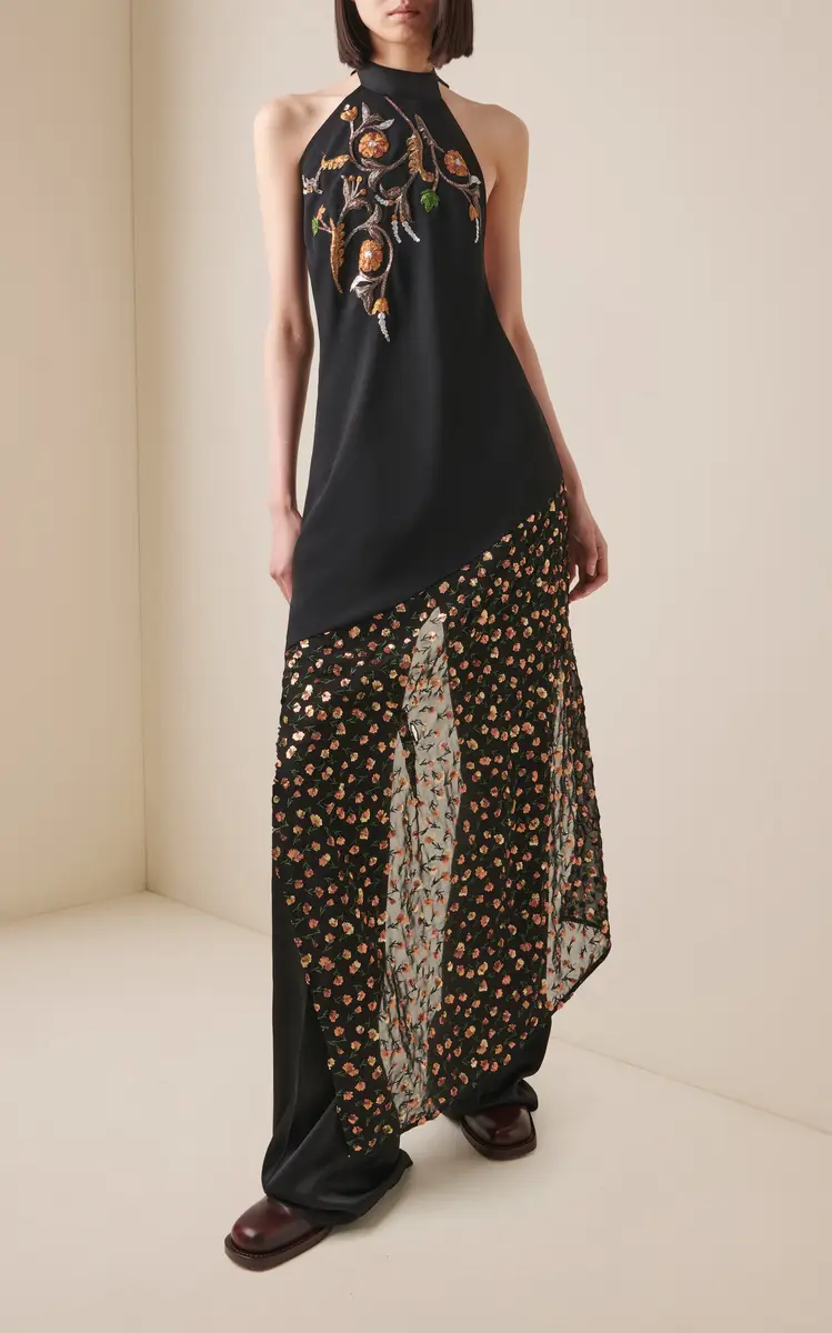 Dries Van Noten Carfys Embellished Wrapped Top | Thumbnail 6
