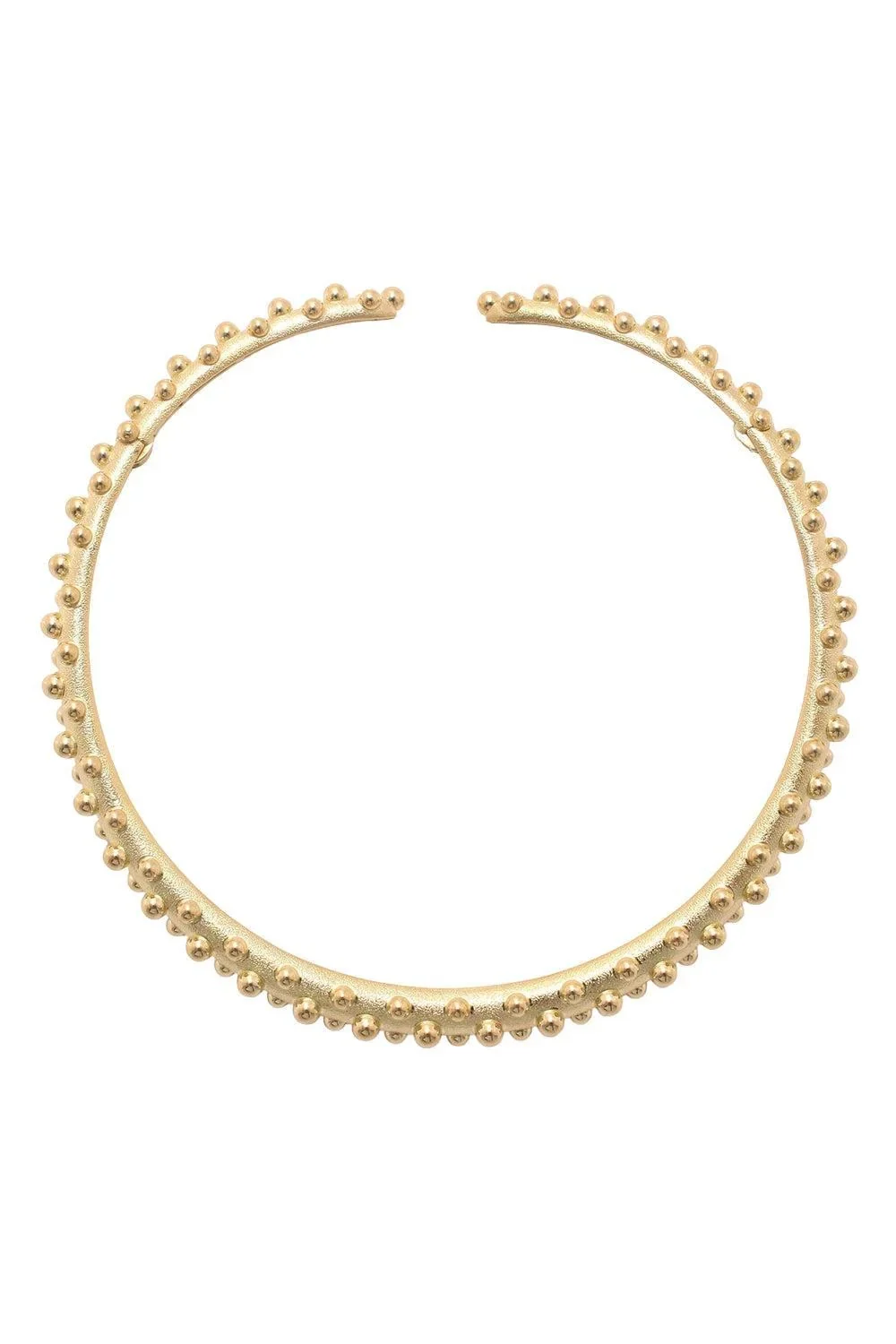 DAVID WEBB Bumpy Neck Textured Collar Necklace