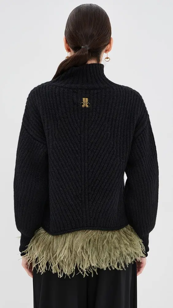 La DoubleJ High Kick Sweater with Feathers | Thumbnail 3 La DoubleJ High Kick Sweater with Feathers | Thumbnail 3
