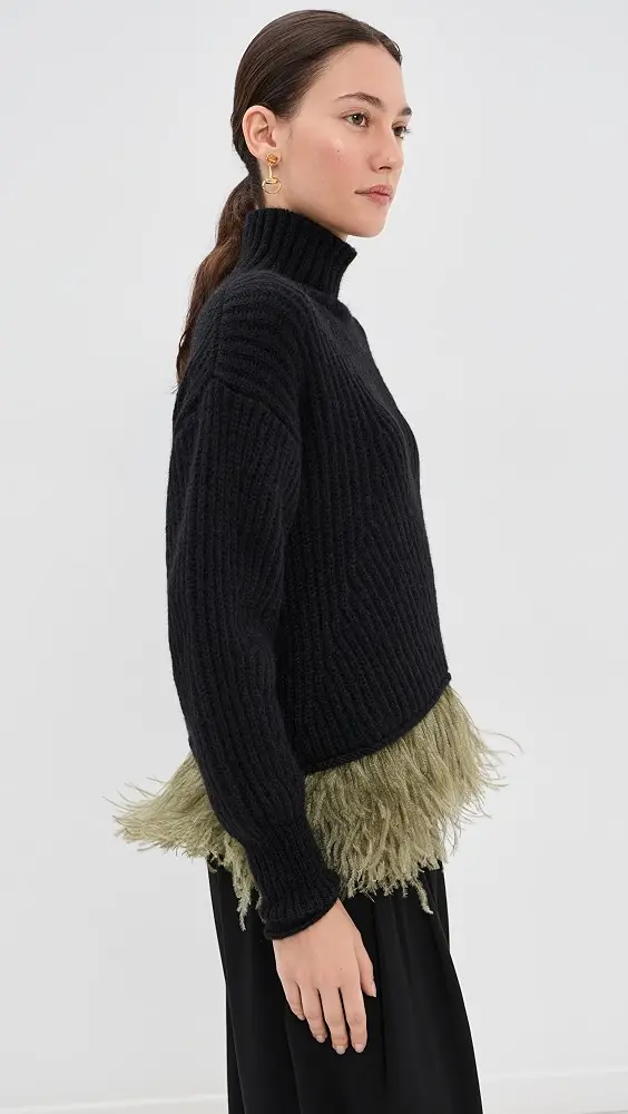 La DoubleJ High Kick Sweater with Feathers | Thumbnail 4 La DoubleJ High Kick Sweater with Feathers | Thumbnail 4