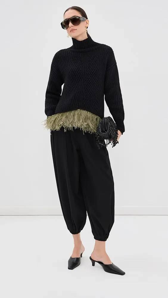 La DoubleJ High Kick Sweater with Feathers | Thumbnail 5 La DoubleJ High Kick Sweater with Feathers | Thumbnail 5