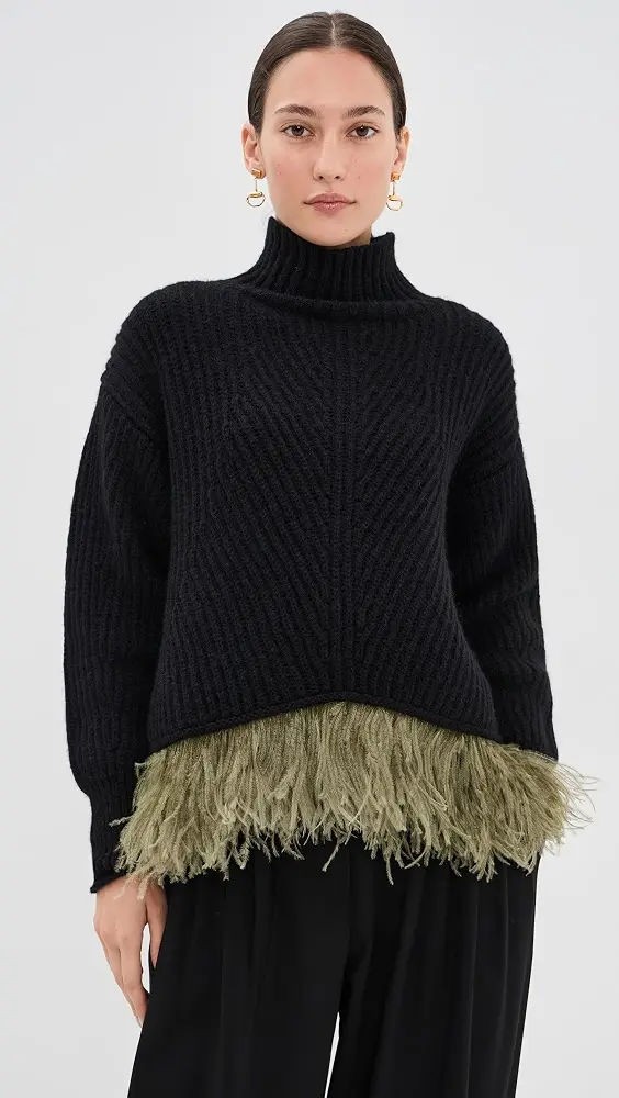La DoubleJ High Kick Sweater with Feathers | Thumbnail 7 La DoubleJ High Kick Sweater with Feathers | Thumbnail 7