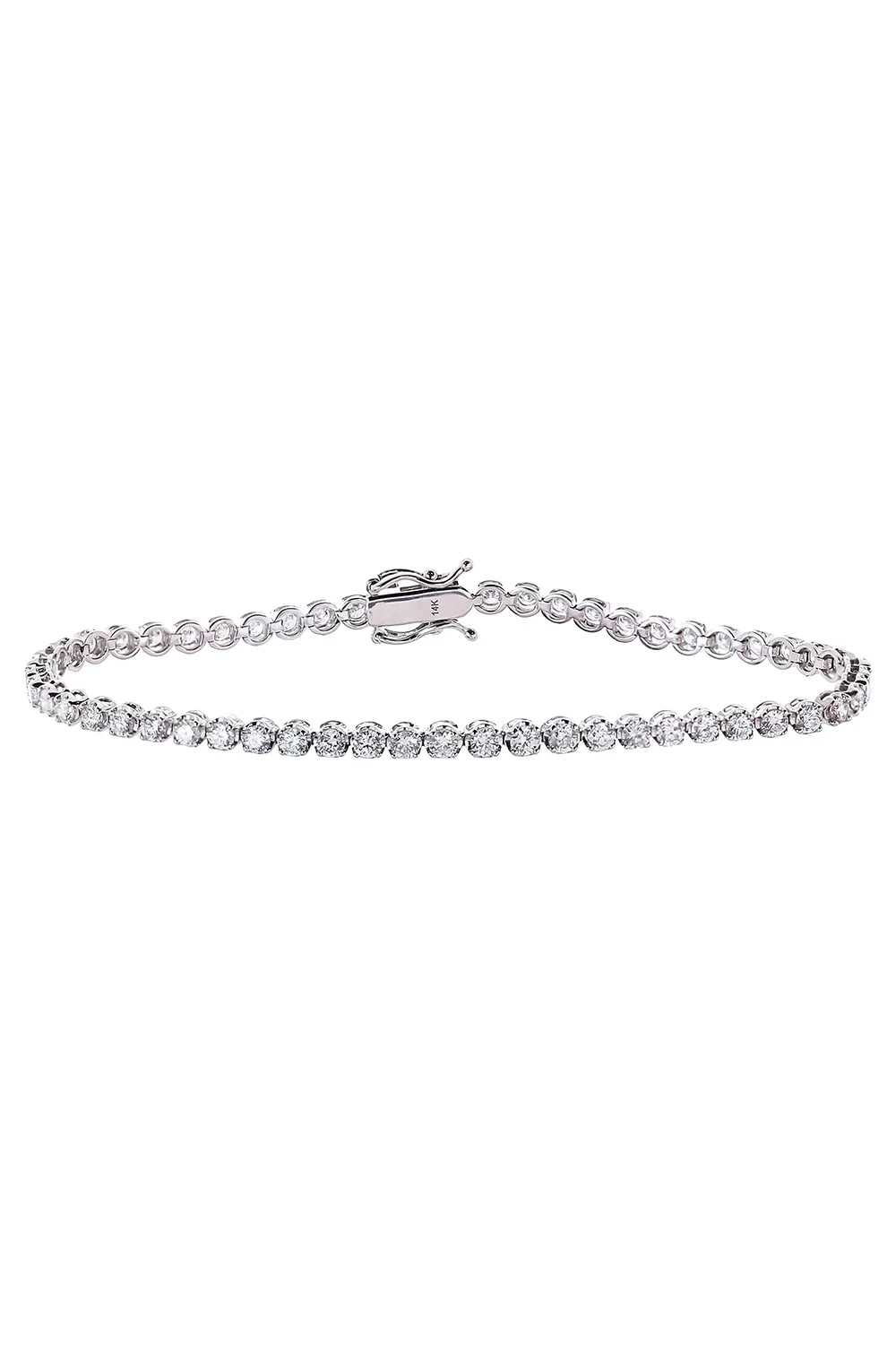 SOFIA LAROUSSI Diamond Round Tennis Bracelet