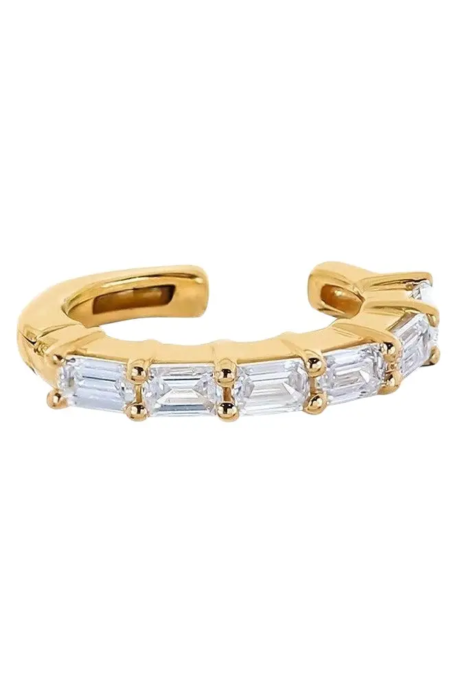 Diamond Baguette Ear Cuff