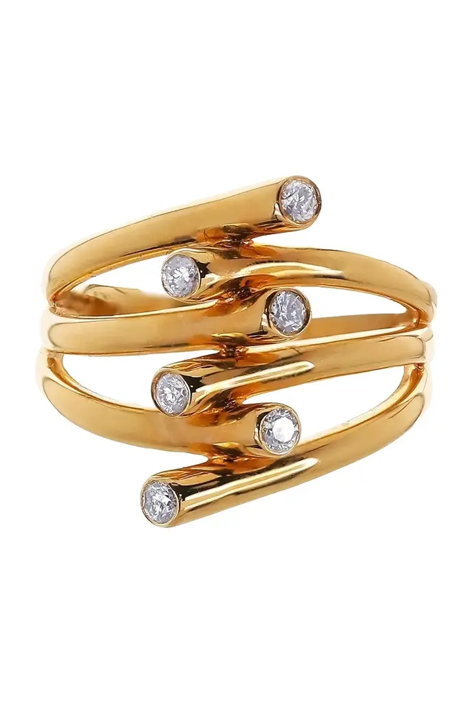 Diamond Criss Cross Ring Diamond Criss Cross Ring