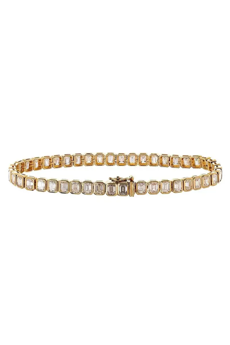 SOFIA LAROUSSI Diamond Emerald Cut Tennis Bracelet | Thumbnail 2 SOFIA LAROUSSI Diamond Emerald Cut Tennis Bracelet | Thumbnail 2