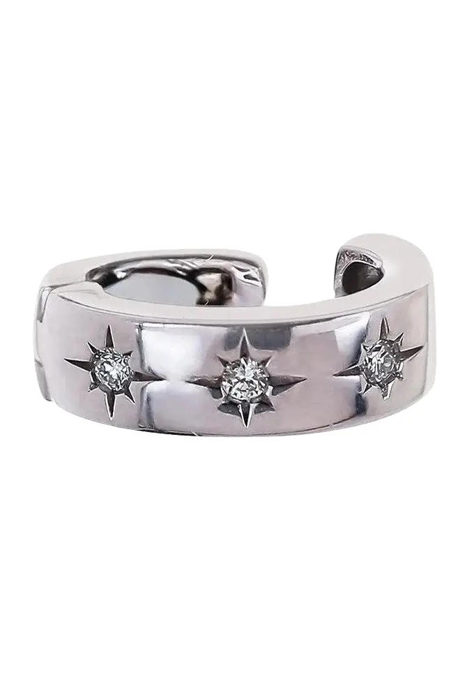 Diamond Four Starburst Ear Cuff Diamond Four Starburst Ear Cuff