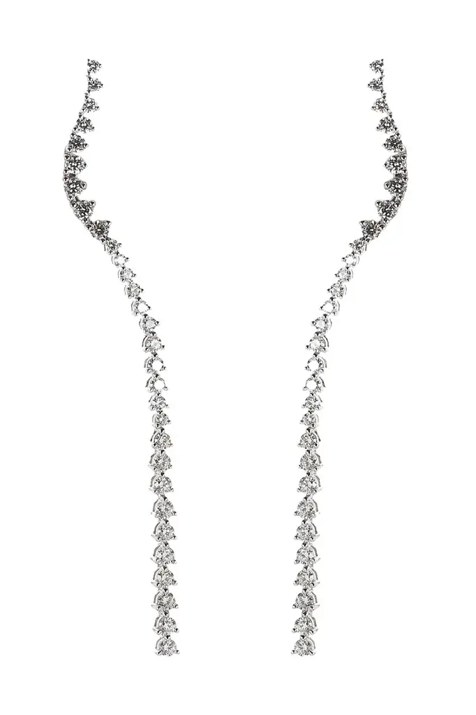 Diamond Long Line Drop Earrings Diamond Long Line Drop Earrings