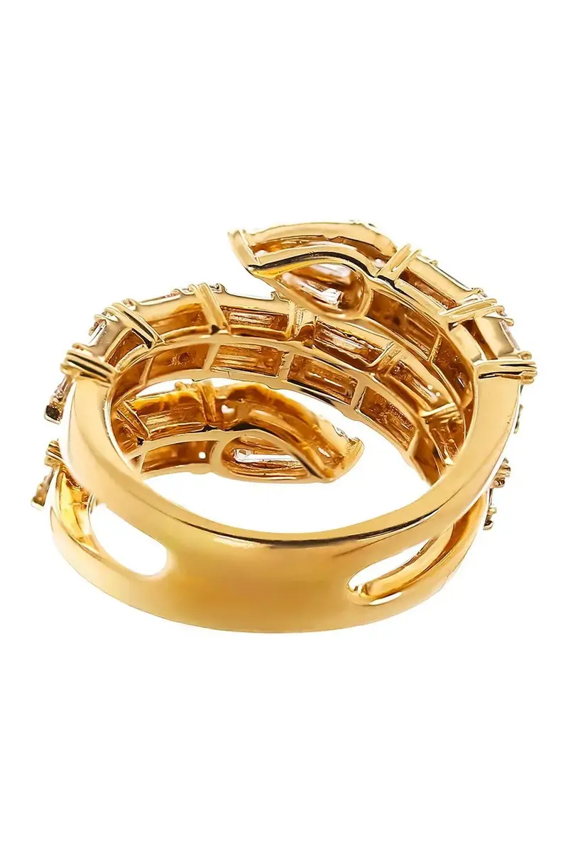 SOFIA LAROUSSI Diamond Mixed Coil Ring | Thumbnail 3 SOFIA LAROUSSI Diamond Mixed Coil Ring | Thumbnail 3