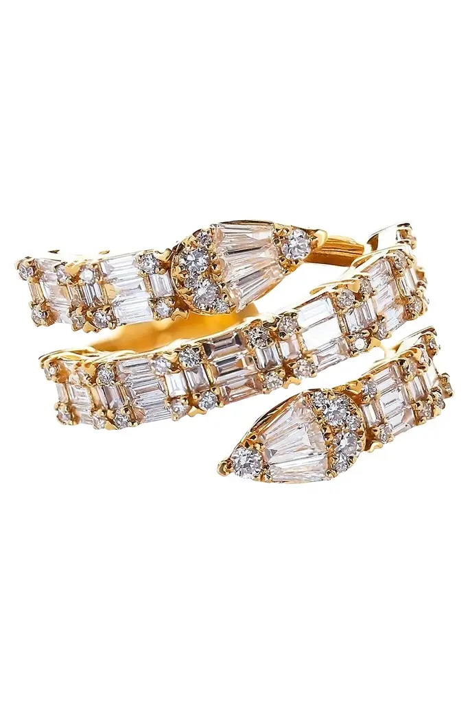 Diamond Mixed Coil Ring Diamond Mixed Coil Ring