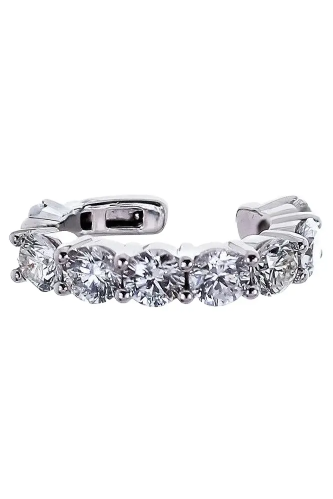 Diamond One Row Ear Cuff