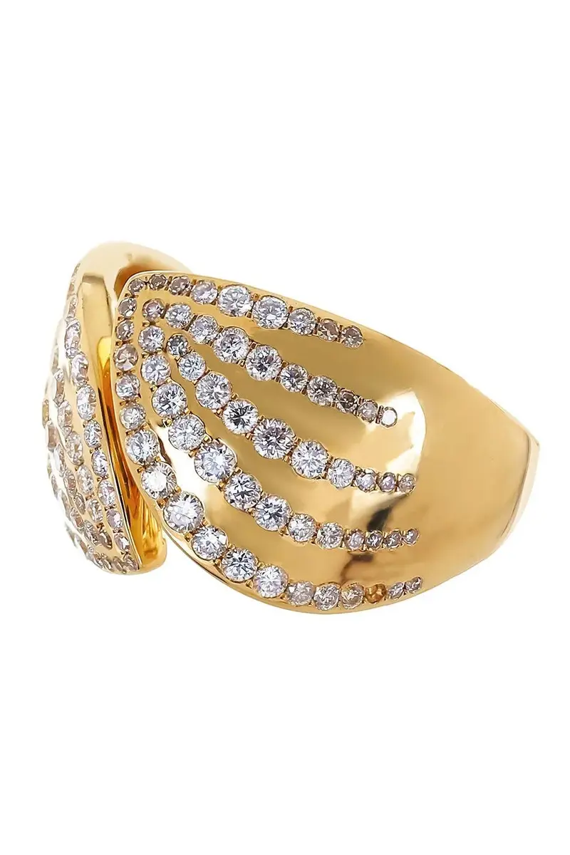 SOFIA LAROUSSI Diamond Open Ring | Thumbnail 2 SOFIA LAROUSSI Diamond Open Ring | Thumbnail 2