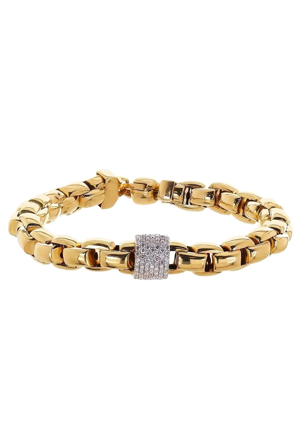 SOFIA LAROUSSI Diamond Rondelle Link Bracelet