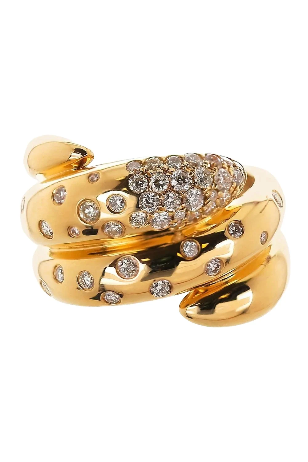 Diamond Scattered Coil Ring Diamond Scattered Coil Ring