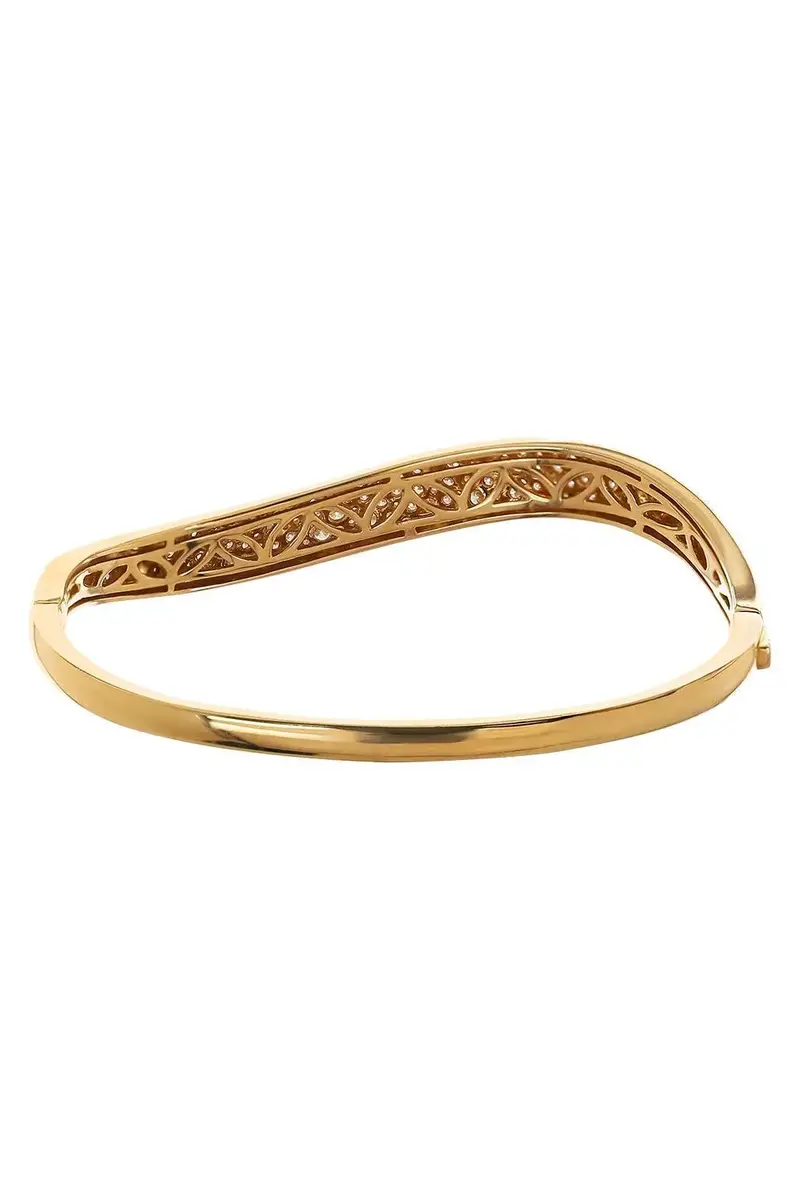 SOFIA LAROUSSI Diamond Scattered Wave Bangle Bracelet | Thumbnail 2 SOFIA LAROUSSI Diamond Scattered Wave Bangle Bracelet | Thumbnail 2