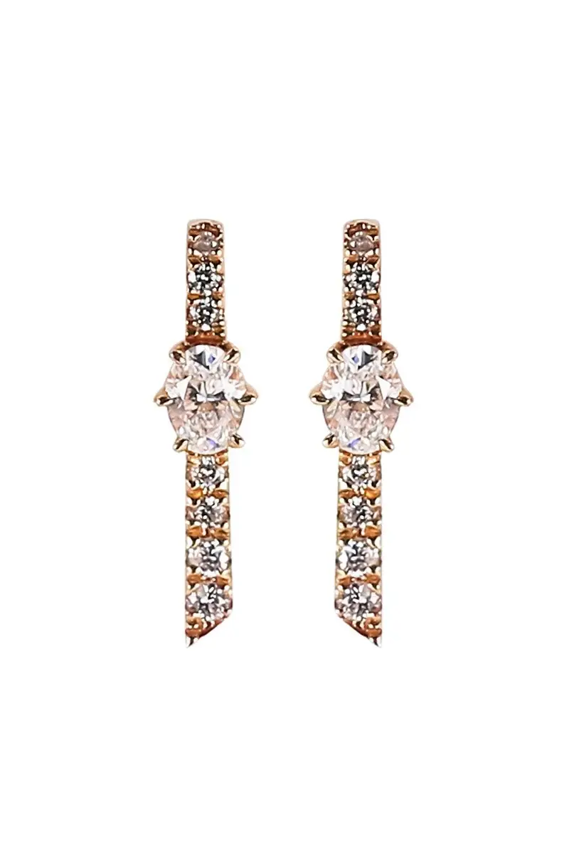 Diamond Small Stick Earrings Diamond Small Stick Earrings