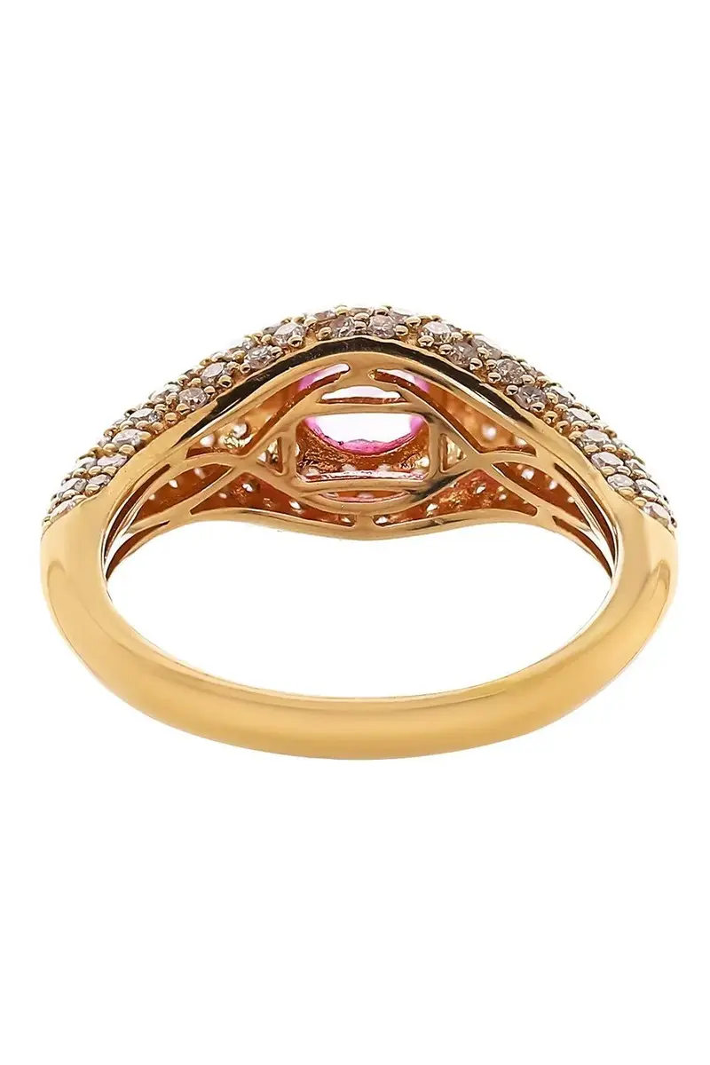 SOFIA LAROUSSI Pink Sapphire Diamond Ring | Thumbnail 3