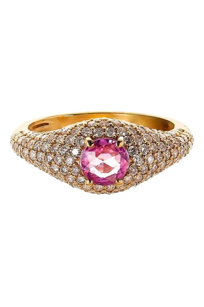 Pink Sapphire Diamond Ring Pink Sapphire Diamond Ring