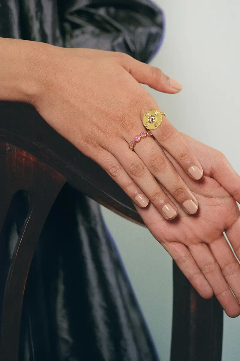 CAMILLE BEINHORN Pink Sapphire Infiniti Ring | Thumbnail 2 CAMILLE BEINHORN Pink Sapphire Infiniti Ring | Thumbnail 2