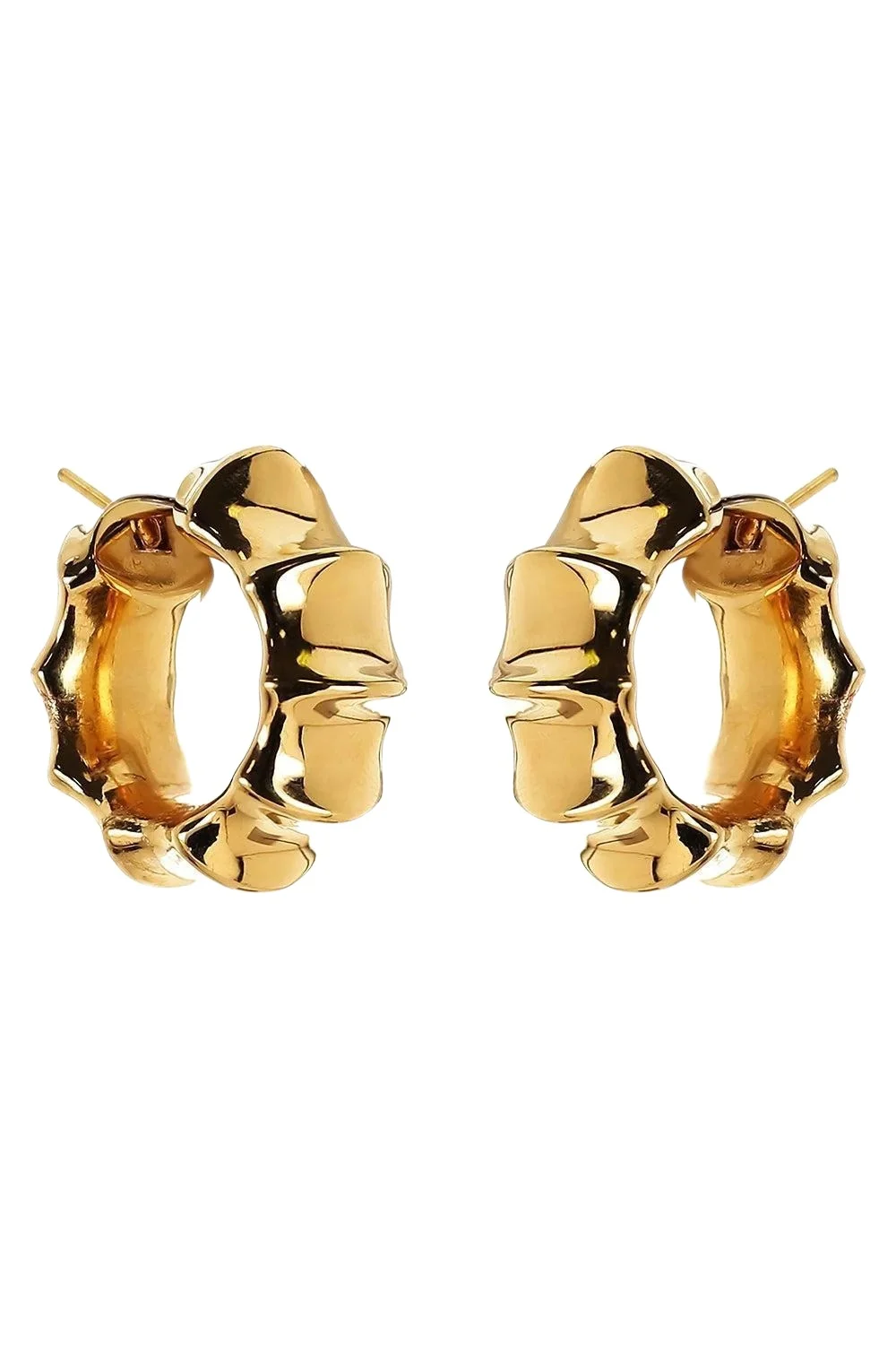 SOFIA LAROUSSI Ridge Hoop Earrings