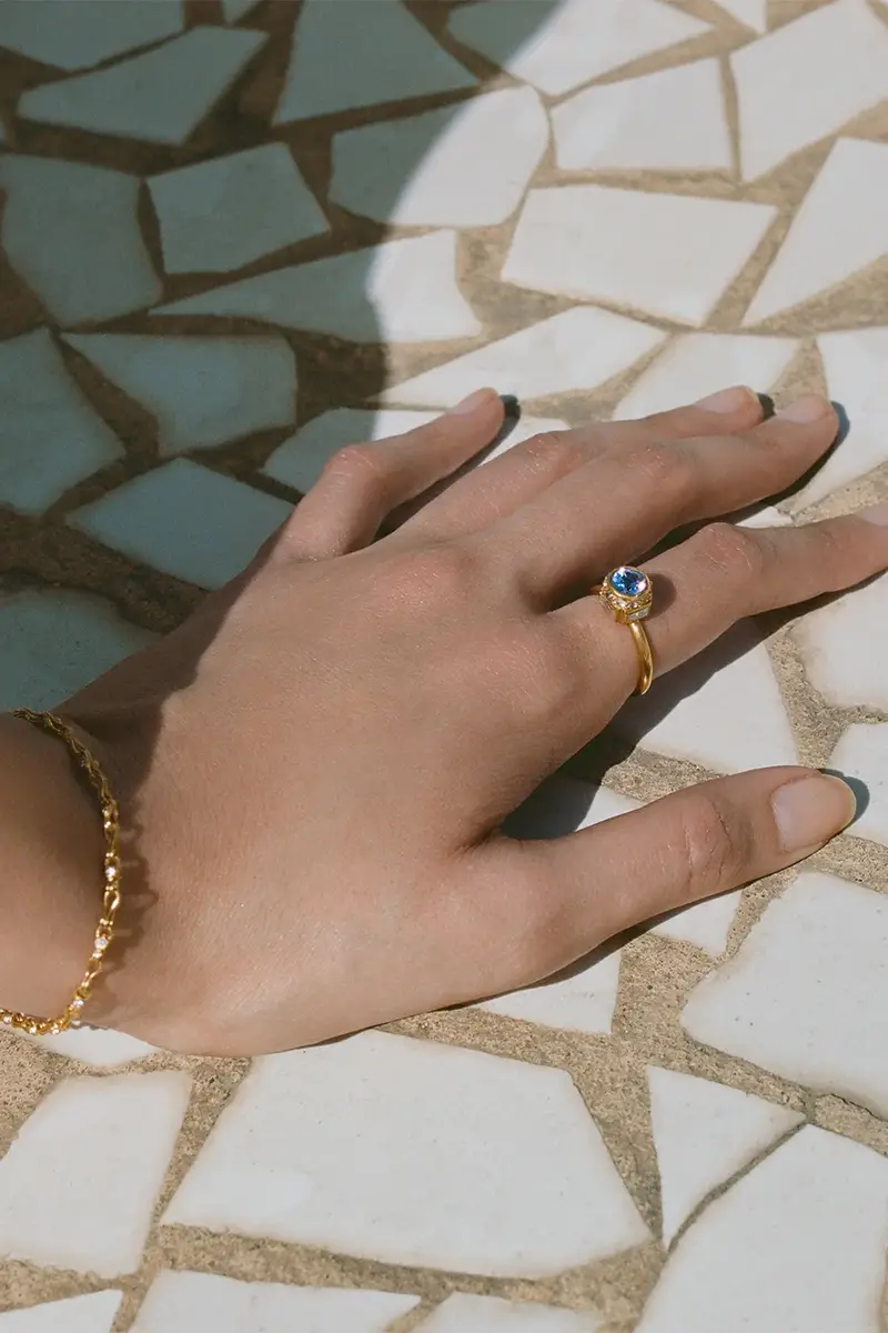 CAMILLE BEINHORN Sapphire High Bezel Ring | Thumbnail 2 CAMILLE BEINHORN Sapphire High Bezel Ring | Thumbnail 2