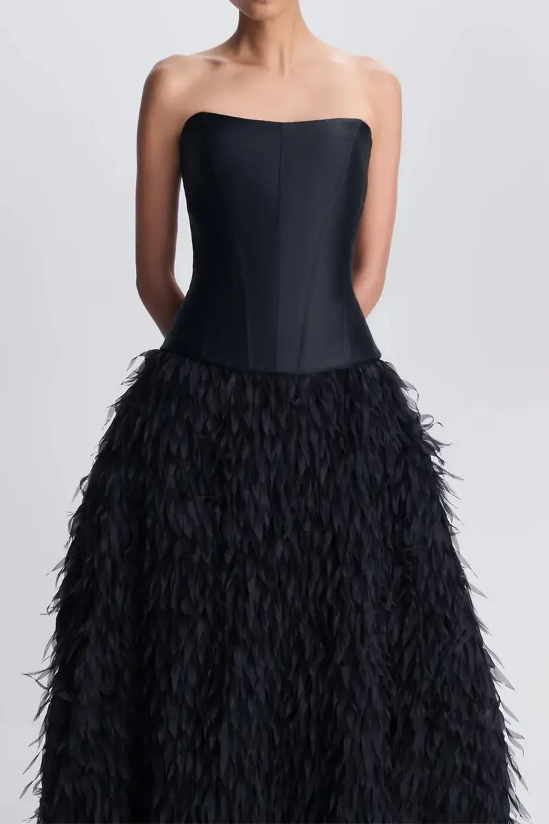 Simkhai Strapless Leanna Gown | Thumbnail 4 Simkhai Strapless Leanna Gown | Thumbnail 4
