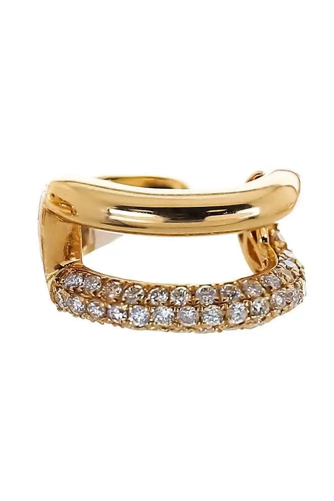 SOFIA LAROUSSI Diamond Pave Plain Two Row Ear Cuff | Thumbnail 2 SOFIA LAROUSSI Diamond Pave Plain Two Row Ear Cuff | Thumbnail 2