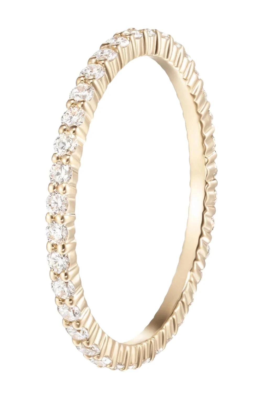 Melissa Kaye Diamond Sadie Eternity Band - Yellow Gold - 1.5mm