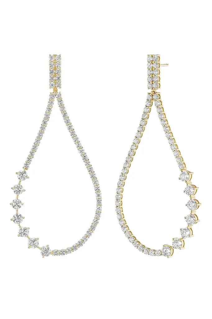 Melissa Kaye Diamond Stella Drop Earrings