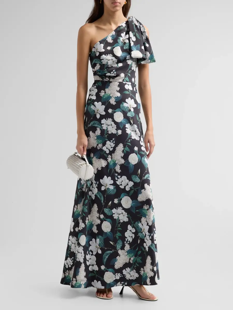 Noir Sachin & Babi Women's Aubrey Floral One-Shoulder Gown | Thumbnail 4 Noir Sachin & Babi Women's Aubrey Floral One-Shoulder Gown | Thumbnail 4